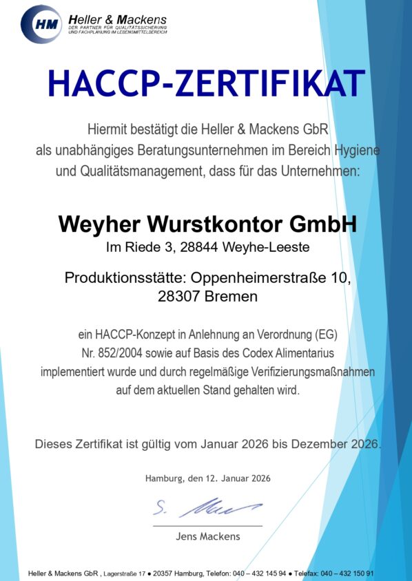 HACCP-Betriebs-Zertifikat deutsch_Weyher Wurstkontor_Jan-Dez_2026_page-0001