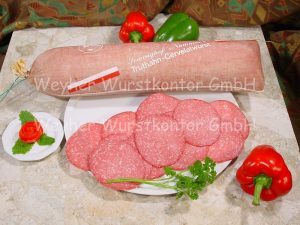 7758-ml-300x225 Truthahncervelatwurst Auslese „Nr.1“, mit Schweinespeck – Bild 1