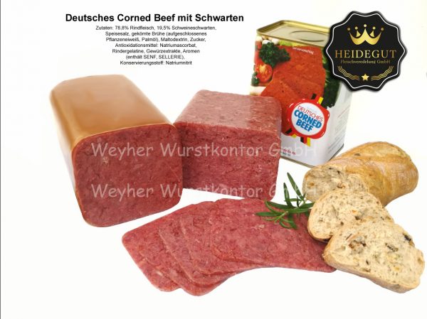 Deutsches Corned Beef in Dosen, 1,5 kg