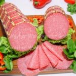 Truthahnsalami Auslese mit Schweinespeck, Schnürdarm