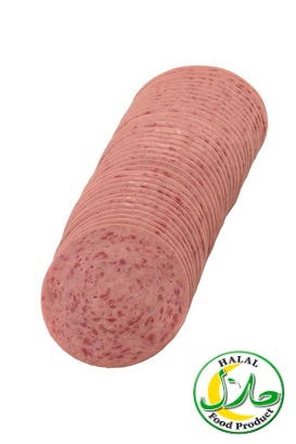 "Halal" Putenjagdwurst geschnitten